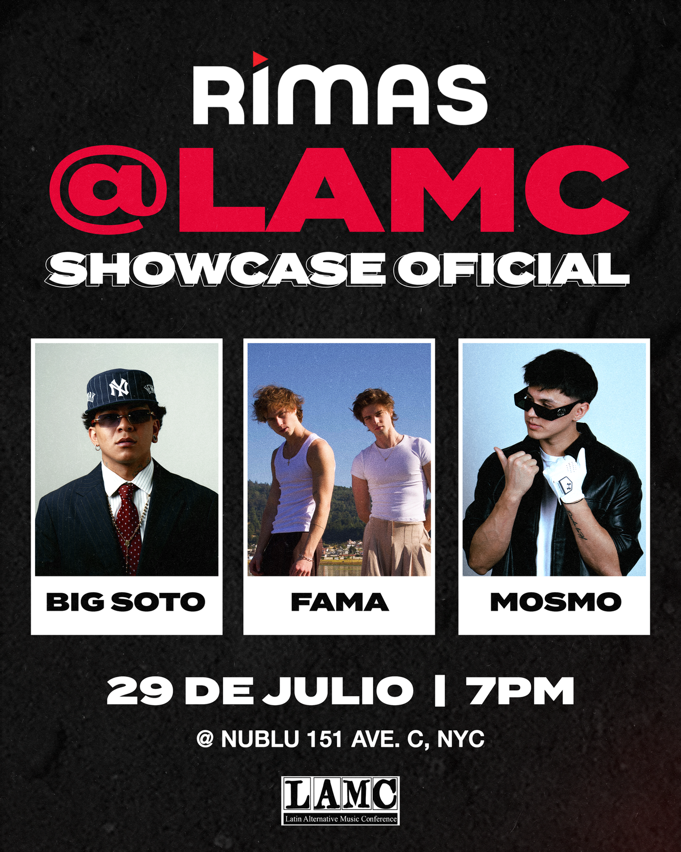 RIMAS to present its official showcase at LAMC featuring Big Soto, FAMA, and MOSMO