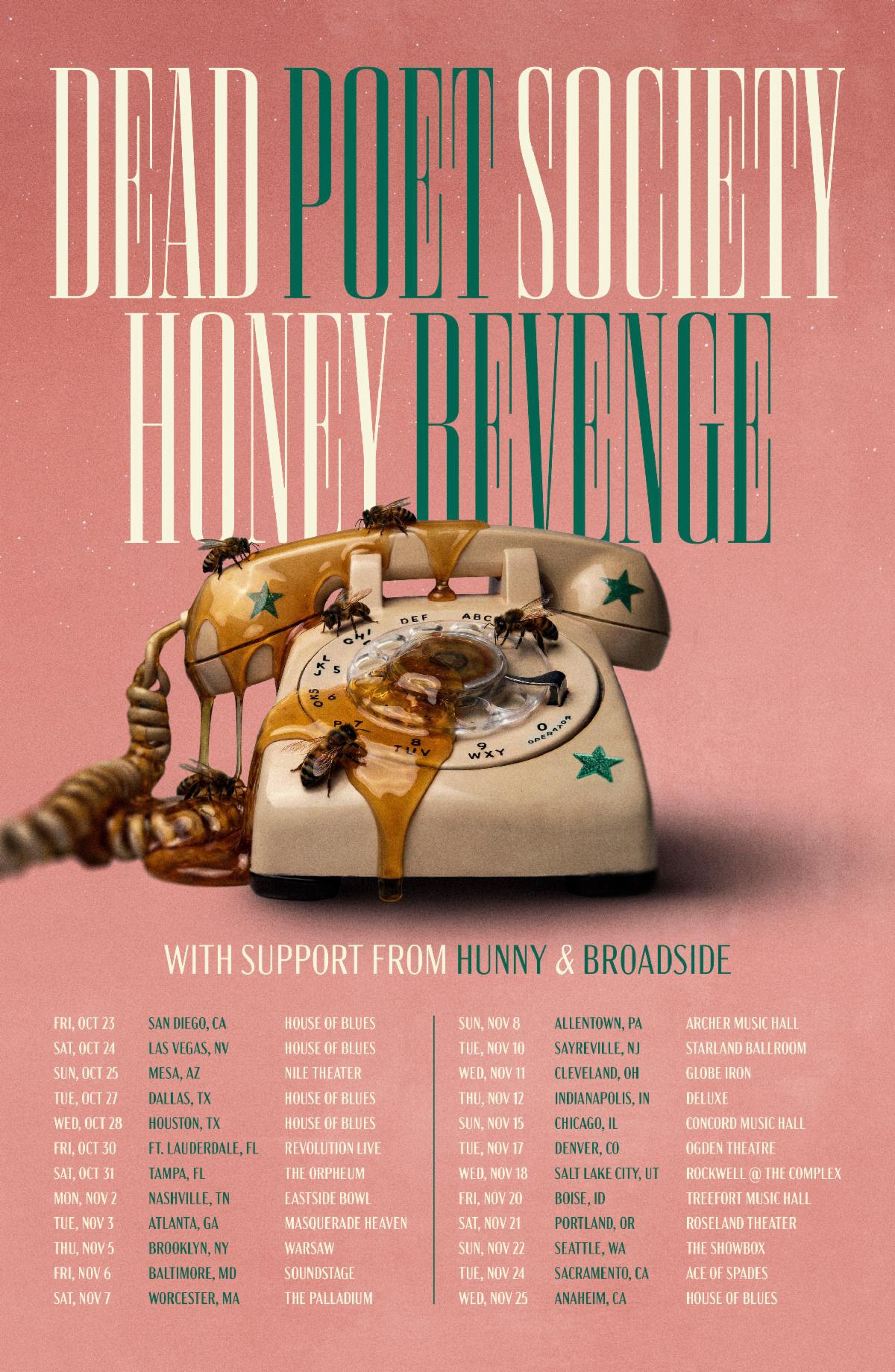 Dead Poet Society announces co-headline tour with Honey Revenge
