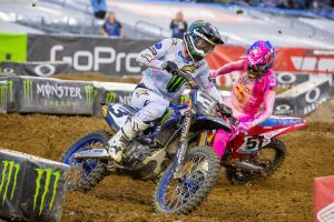 Eli was personally involved in the design of his gear that he typically wore at the annual Love Moto Stop Cancer races. Race-worn gear is donated to the St. Jude – SMX online auction and is one of the primary fundraising campaigns throughout the season. Tomac pictured here at Nissan Stadium in Nashville in 2024. [SMX League Image]