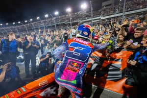 Beloved by fans worldwide. Eli Tomac leaving the Red Bull KTM Factory Racing team’s semi in the paddock at this past weekend’s Ironman National Finals in Crawfordsville, Indiana. [SMX League Image]